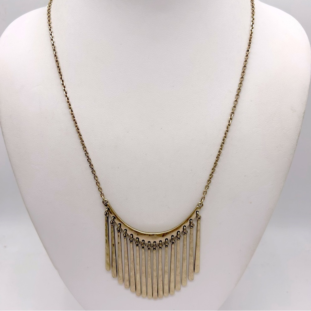 Banana Republic Gold Fringe Necklace - Picture 2 of 3